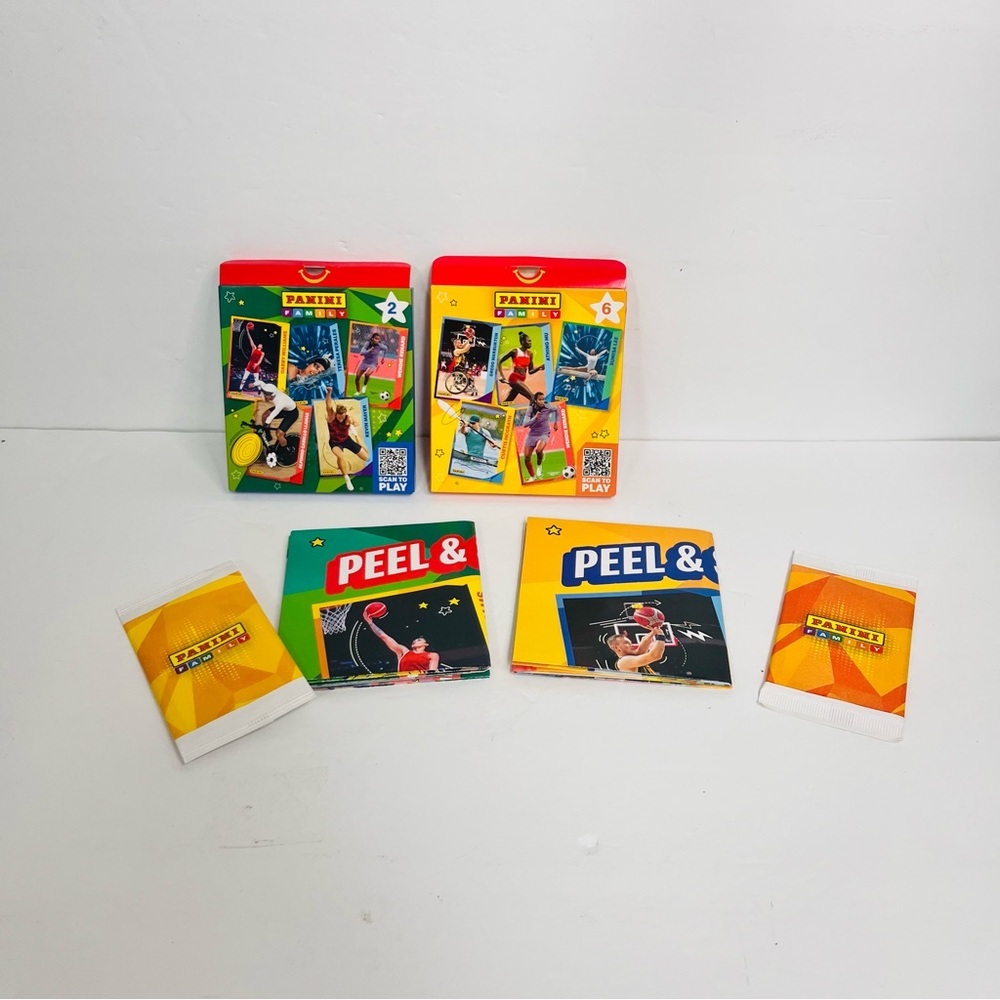 mcdonalds panini family sport olympics‎ cards set happy meal toy lot of 2